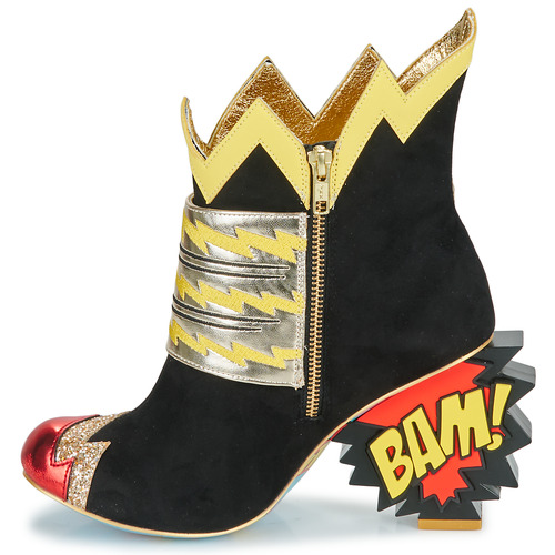 Irregular Choice CHASING JUSTICE 黑色 / 红色 / 黄色