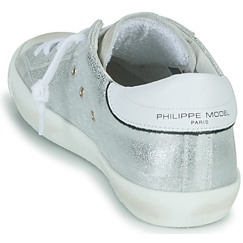 PHILIPPE MODEL PRSX LOW WOMAN 白色 / 银灰色