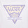 衣服 女孩 短袖体恤 Vans 范斯 CHECKER FLORAL TRIANGLE BFF 白色 / 紫罗兰