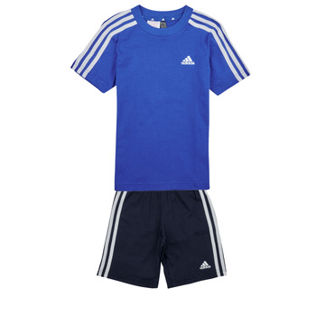 衣服 男孩 女士套装 Adidas Sportswear LK 3S CO T SET 蓝色