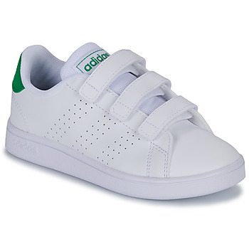 鞋子 儿童 球鞋基本款 Adidas Sportswear ADVANTAGE CF C 白色 / 绿色
