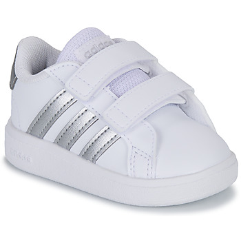 鞋子 儿童 球鞋基本款 Adidas Sportswear GRAND COURT 2.0 CF 白色 / 银色
