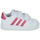 鞋子 女孩 球鞋基本款 Adidas Sportswear GRAND COURT 2.0 CF 白色 / 玫瑰色