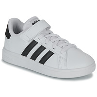 鞋子 儿童 球鞋基本款 Adidas Sportswear GRAND COURT 2.0 EL 白色 / 黑色