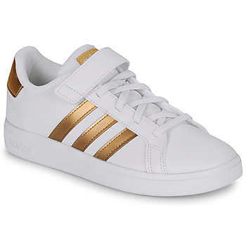 鞋子 女孩 球鞋基本款 Adidas Sportswear GRAND COURT 2.0 EL 白色 / 金色