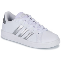 鞋子 女孩 球鞋基本款 Adidas Sportswear GRAND COURT 2.0 K 白色 / 银色