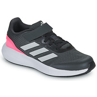 鞋子 女孩 跑鞋 Adidas Sportswear RUNFALCON 3.0 EL K 灰色 / 玫瑰色