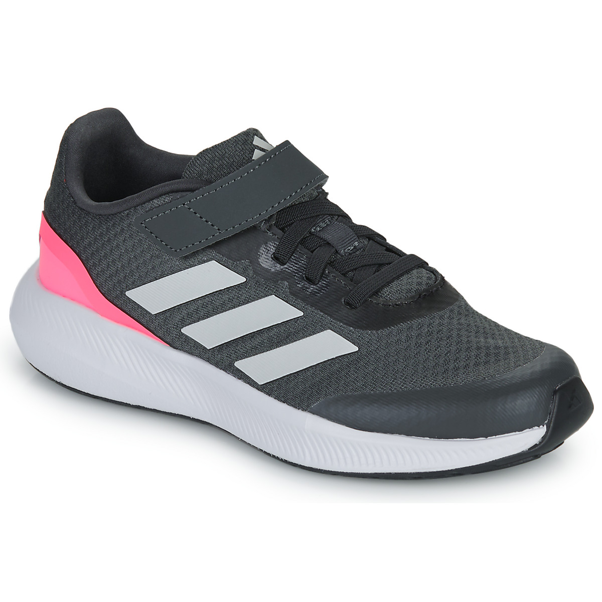 鞋子 女孩 跑鞋 Adidas Sportswear RUNFALCON 3.0 EL K 灰色 / 玫瑰色