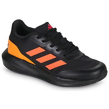 鞋子 男孩 跑鞋 Adidas Sportswear RUNFALCON 3.0 K 黑色 / 橙色
