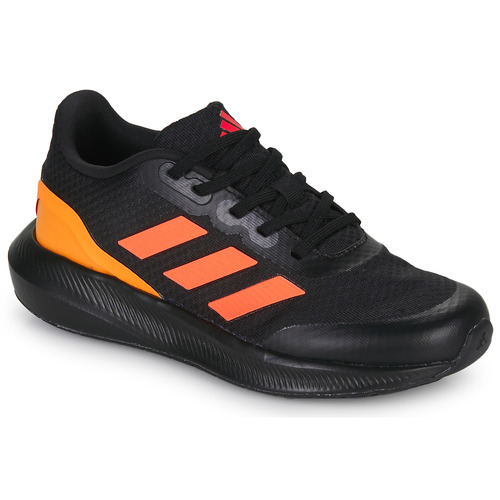 鞋子 男孩 跑鞋 Adidas Sportswear RUNFALCON 3.0 K 黑色 / 橙色