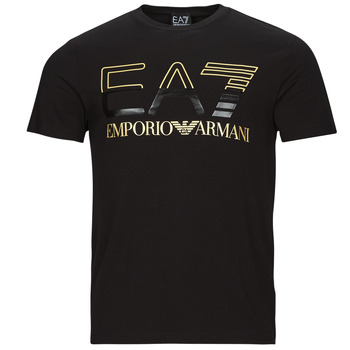 衣服 男士 短袖体恤 EA7 EMPORIO ARMANI 3RPT07-PJLBZ 黑色 / 金色
