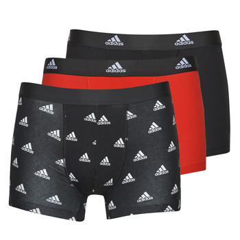 内衣 男士 拳击 Adidas Sportswear ACTIVE FLEX COTTON PACK X3 黑色 / 红色