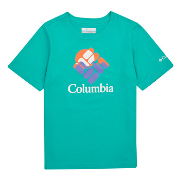 衣服 儿童 短袖体恤 Columbia 哥伦比亚 Valley Creek Short Sleeve Graphic Shirt 蓝色
