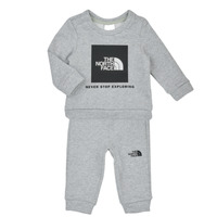 衣服 儿童 厚套装 The North Face 北面 Baby Cotton Fleece Set 灰色 / 黑色