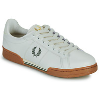 鞋子 男士 球鞋基本款 Fred Perry B722 LEATHER 白色 / 棕色