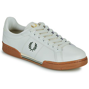 鞋子 男士 球鞋基本款 Fred Perry B722 LEATHER 白色 / 棕色