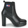 鞋子 女士 短靴 Tommy Jeans Essentials High Heel Boot 黑色
