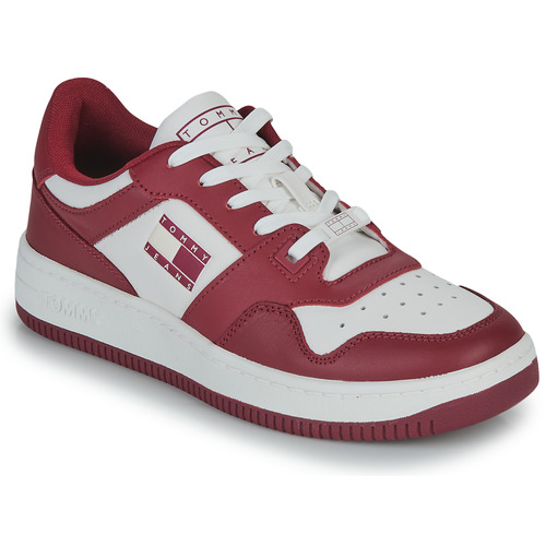 鞋子 女士 球鞋基本款 Tommy Jeans TJW RETRO BASKET LEATHER 白色 / 红色