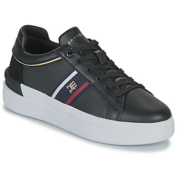 鞋子 女士 球鞋基本款 Tommy Hilfiger CORP WEBBING COURT SNEAKER 黑色 / 海蓝色 / 红色