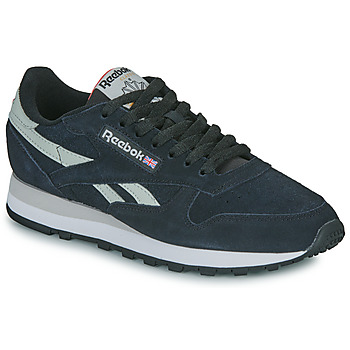 鞋子 球鞋基本款 Reebok Classic CLASSIC LEATHER 黑色 / 灰色