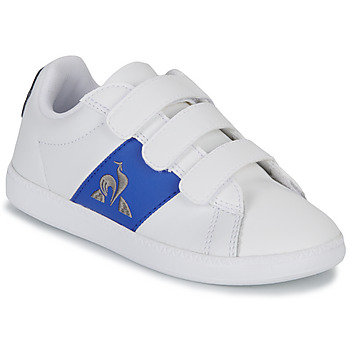 鞋子 儿童 球鞋基本款 Le Coq Sportif 乐卡克 COURTCLASSIC PS 白色 / 蓝色