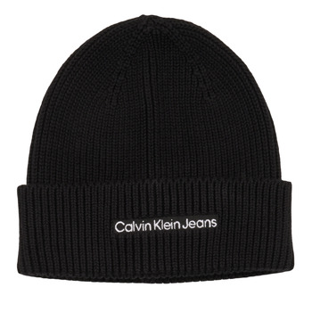纺织配件 毛线帽 Calvin Klein Jeans INSTITUTIONAL BEANIE 黑色