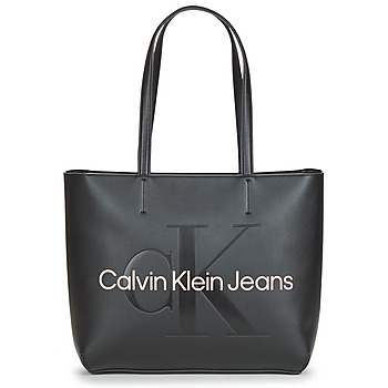包 女士 购物袋 Calvin Klein Jeans SCULPTED SHOPPER29 MONO 黑色