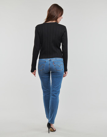 Calvin Klein Jeans BADGE RIB BABY TEE LONG SLEEVE 黑色
