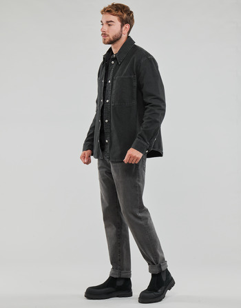 Calvin Klein Jeans CANVAS RELAXED LINEAR SHIRT 黑色