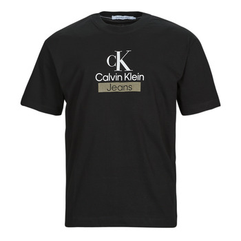 衣服 男士 短袖体恤 Calvin Klein Jeans STACKED ARCHIVAL TEE 黑色