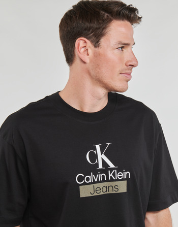 Calvin Klein Jeans STACKED ARCHIVAL TEE 黑色