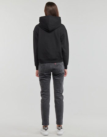 Calvin Klein Jeans WOVEN LABEL HOODIE 黑色