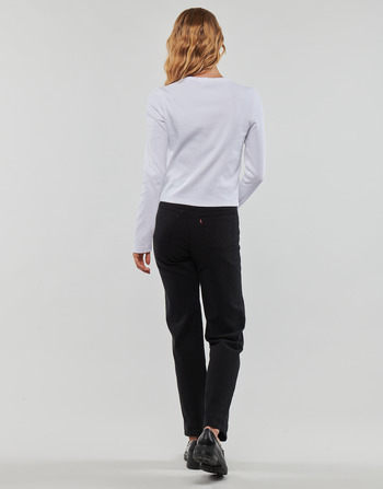Calvin Klein Jeans WOVEN LABEL RIB LONG SLEEVE 白色