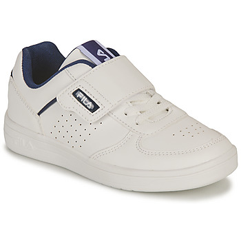 鞋子 儿童 球鞋基本款 Fila C. COURT VELCRO KIDS 白色 / 蓝色