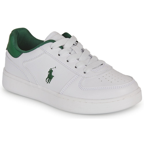 鞋子 儿童 球鞋基本款 Polo Ralph Lauren POLO COURT 白色 / 绿色