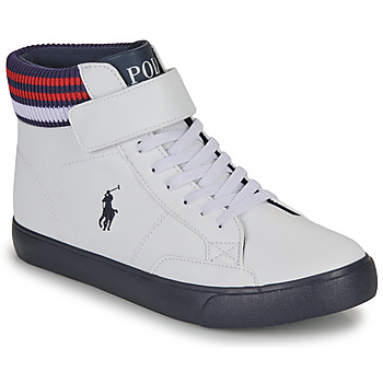 鞋子 儿童 球鞋基本款 Polo Ralph Lauren THERON BOOT 白色 / 海蓝色 / 红色