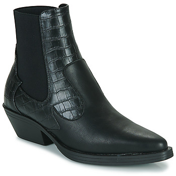 鞋子 女士 短靴 Only ONLBRONCO-2 SHORT PU COWBOY BOOT 黑色