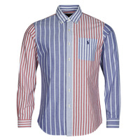 衣服 男士 长袖衬衫 Polo Ralph Lauren CHEMISE COUPE DROITE EN OXFORD 蓝色 / 红色 / 白色