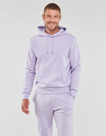 衣服 男士 卫衣 Polo Ralph Lauren SWEATSHIRT CAPUCHE LOGO CENTRAL EN DOUBLE KNIT TECH 淡紫色 / Flower / 紫色