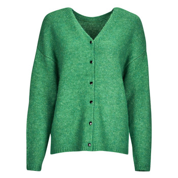 衣服 女士 羊毛开衫 Only ONLSIPA LS REVERSIBLE CARDIGAN CS KNT 绿色
