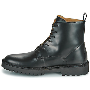 Selected 思莱德 SLHRICKY LEATHER LACE-UP BOOT 黑色