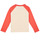 衣服 男孩 长袖T恤 Petit Bateau 小帆船 LOCAS 白色 / 橙色