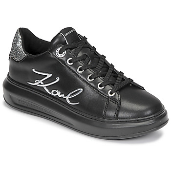 鞋子 女士 球鞋基本款 KARL LAGERFELD KAPRI Signia Lace Lthr 黑色 / 银灰色