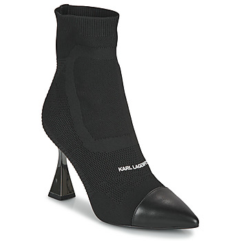 鞋子 女士 短靴 KARL LAGERFELD DEBUT Mix Knit Ankle Boot 黑色