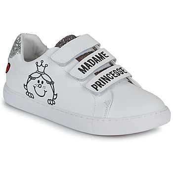 鞋子 女孩 球鞋基本款 Bons baisers de Paname EDITH MONSIEUR MADAME PRINCESSE 白色 / 玫瑰色
