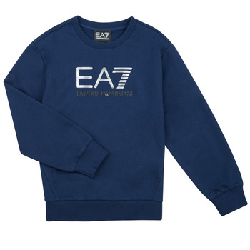 衣服 男孩 卫衣 EA7 EMPORIO ARMANI VISIBILITY SWEATSHIRT 海蓝色