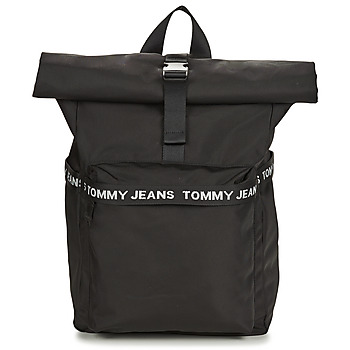 包 女士 双肩包 Tommy Jeans TJM ESSENTIAL ROLLTOP BP 黑色