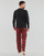 衣服 男士 睡衣/睡裙 Polo Ralph Lauren L/S PJ SLEEP SET 黑色 / 红色