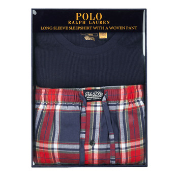 Polo Ralph Lauren L/S PJ SLEEP SET 蓝色 / 红色