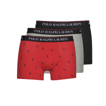 内衣 男士 拳击 Polo Ralph Lauren CLSSIC TRUNK 3 PACK 灰色 / 红色 / 黑色